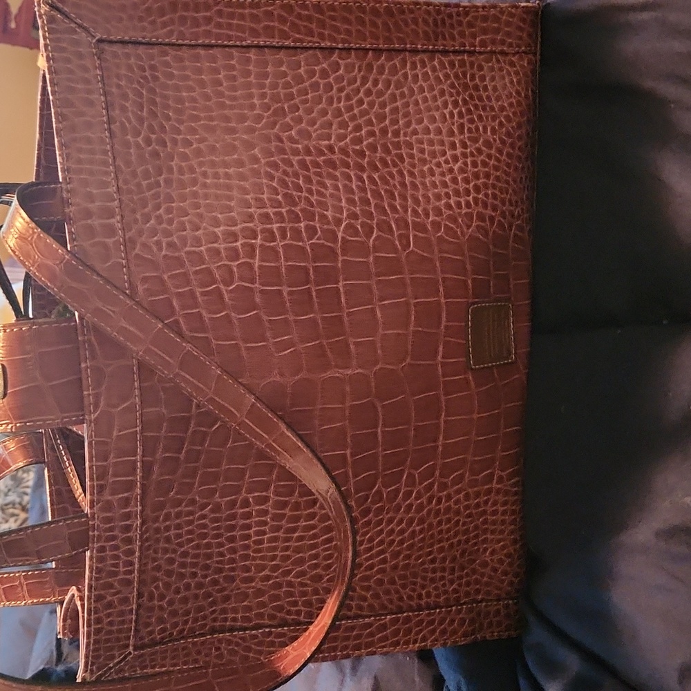 NWT Liz Claiborne Briefcase, embossed leather